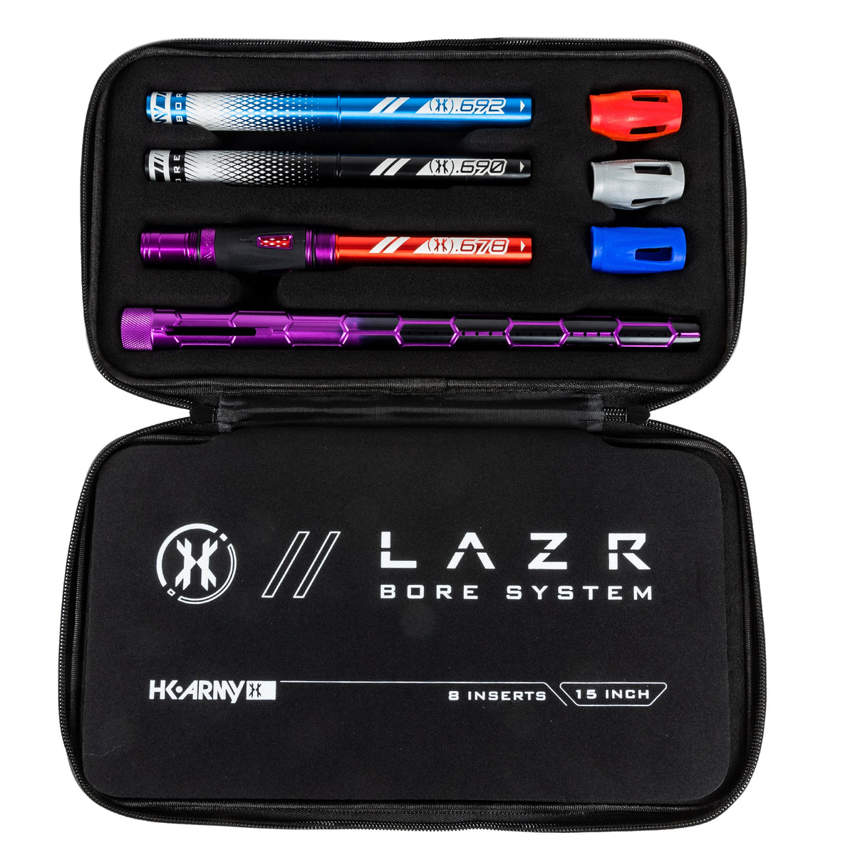 LAZR Elite Nexus Barrel Kit - 15" Purple/Black Colored Inserts - Cocker Threads