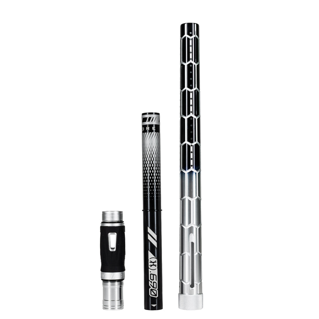 LAZR Elite Nexus Barrel Kit - 15" Silver/Black Black Inserts - Cocker Threads