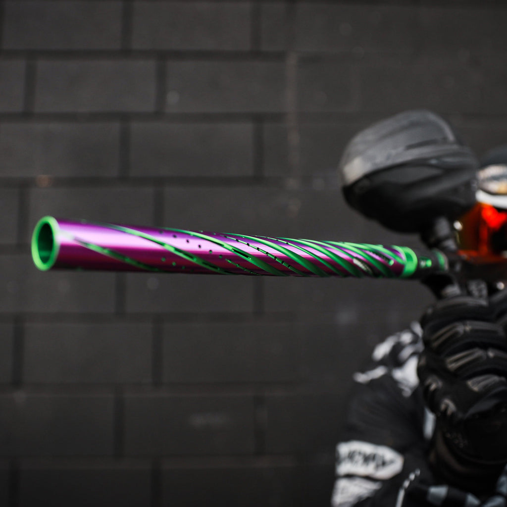 LAZR Elite Orbit Barrel Kit - 15" Green/Purple Black Inserts - Cocker Threads