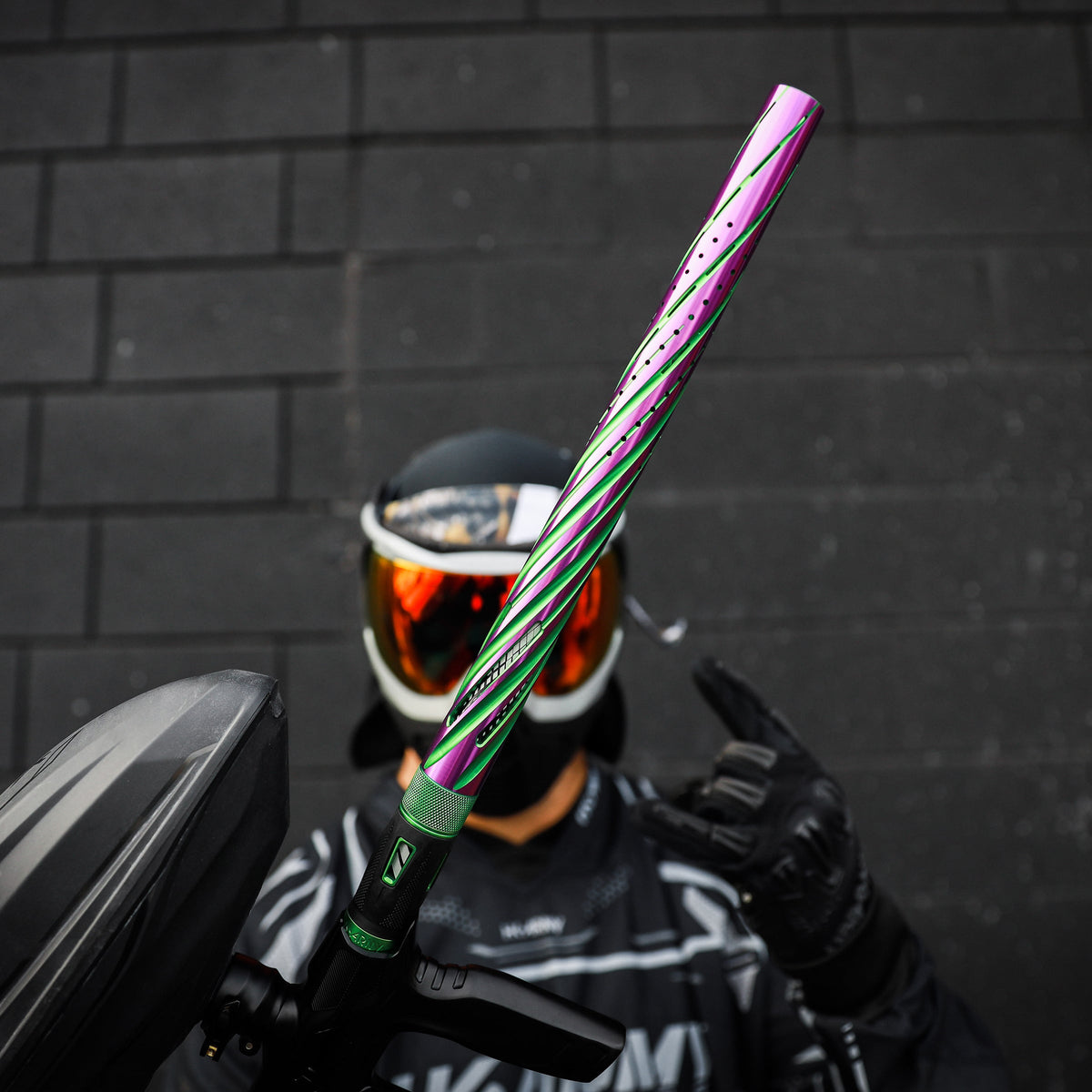 LAZR Elite Orbit Barrel Kit - 15" Green/Purple Colored Inserts - Cocker Threads
