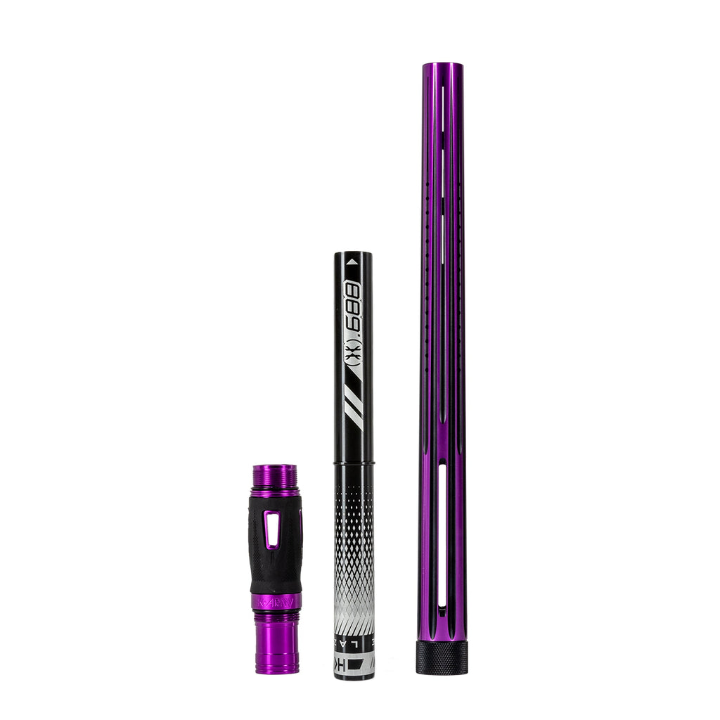 LAZR Elite Nova Barrel Kit - 15" Purple/Black - Black Inserts - Cocker Threads