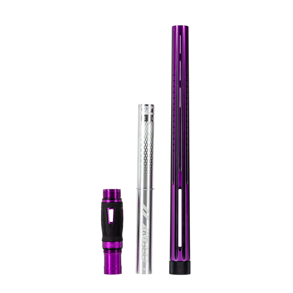 LAZR Elite Nova Barrel Kit - 15" Purple/Black - Colored Inserts - Cocker Threads