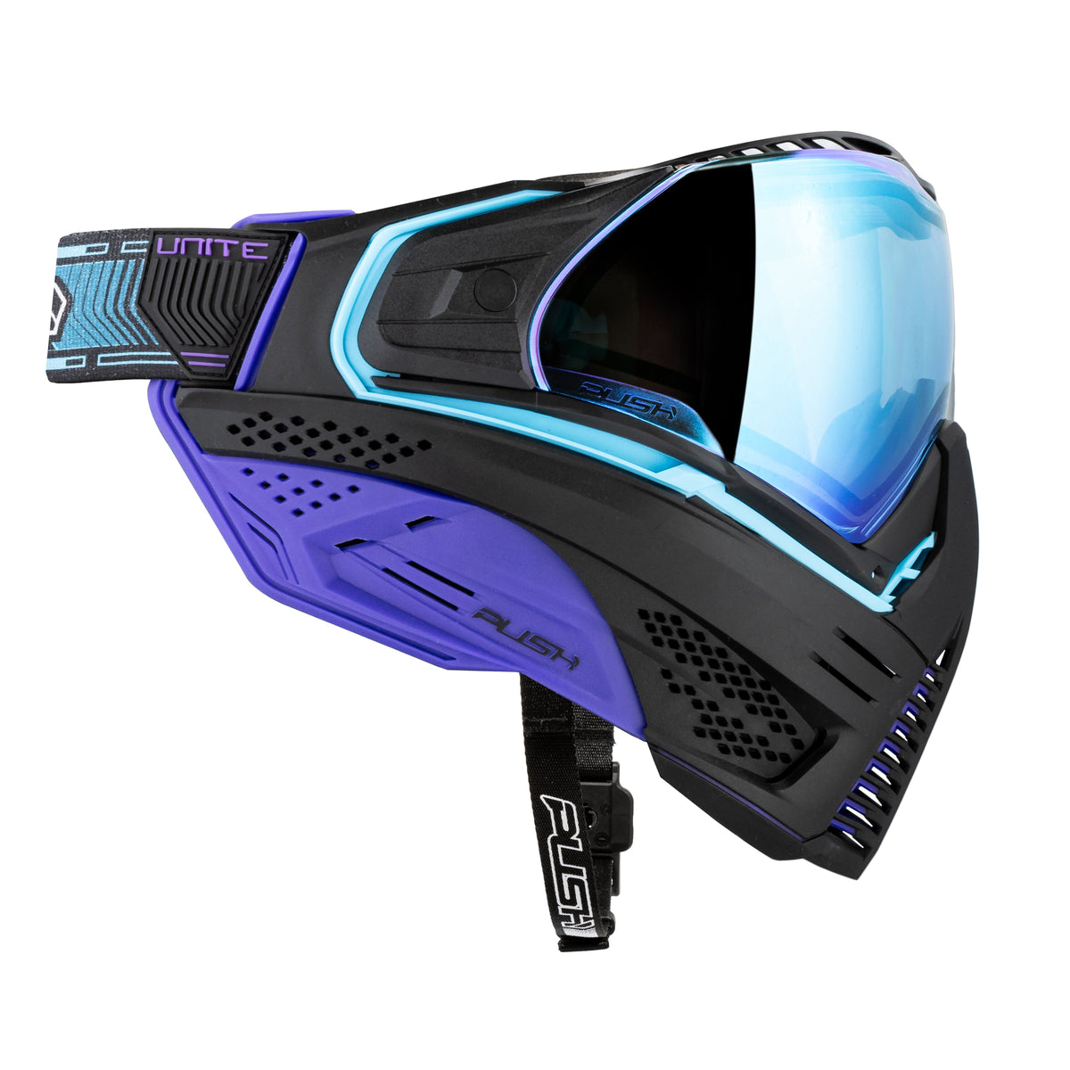 Unite Goggle Mk II - Nebula (Black/Turq/Purple) - Blue Lens