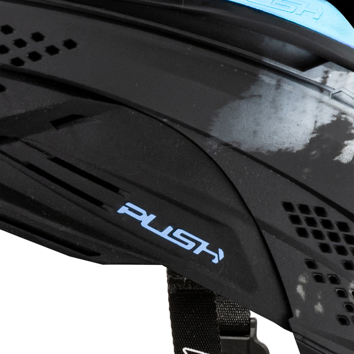 Unite Goggle Mk II  - Warlord Soul (Black/White Skull) - Blue Lens