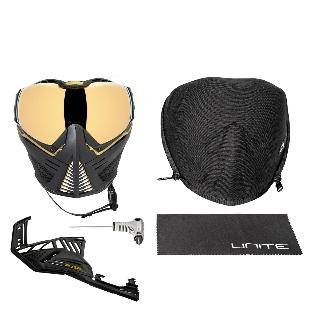 Unite Goggle Mk II - Sentinel (Black/Gold) - Gold Lens