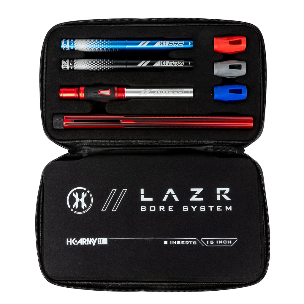LAZR Elite Nova Barrel Kit - 15" Red/Black - Colored Inserts - Cocker Threads