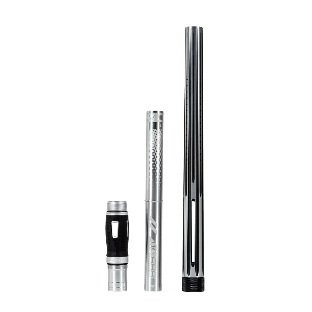 LAZR Elite Nova Barrel Kit - 15" Silver/Black - Colored Inserts - Cocker Threads