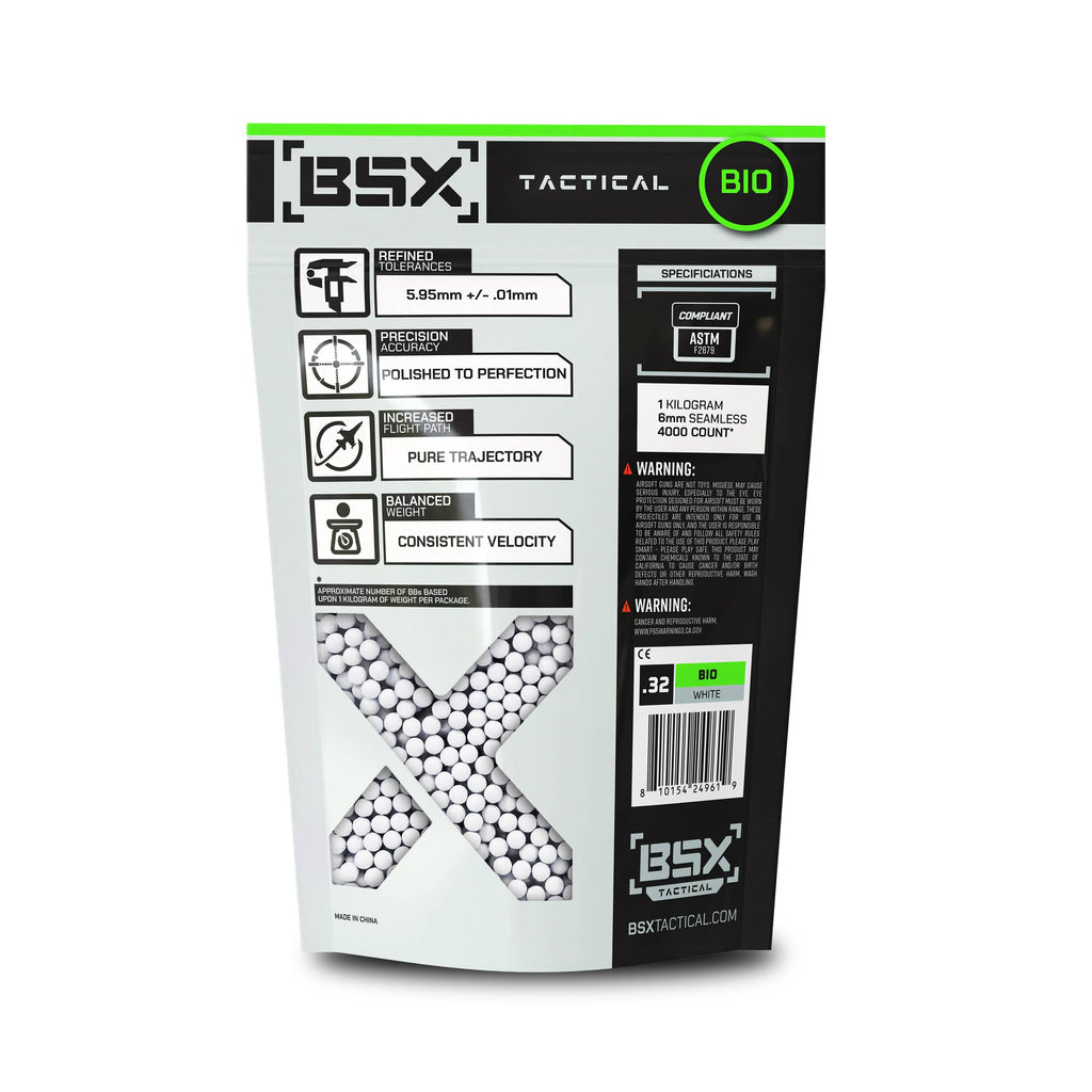 BSX BBs Bio 0.32g - 3,125ct - White