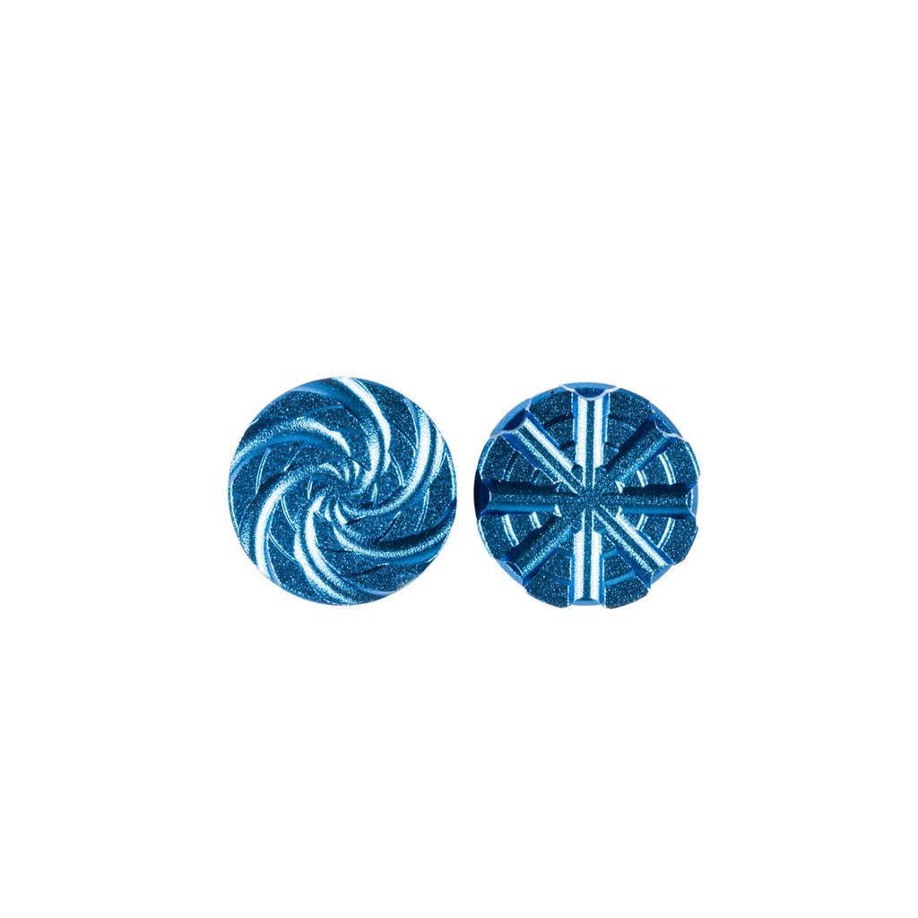 Machined Goggle Screw Set "Cyclone" Blue