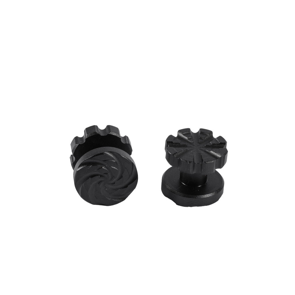 Machined Goggle Screw Set "Cyclone" Black