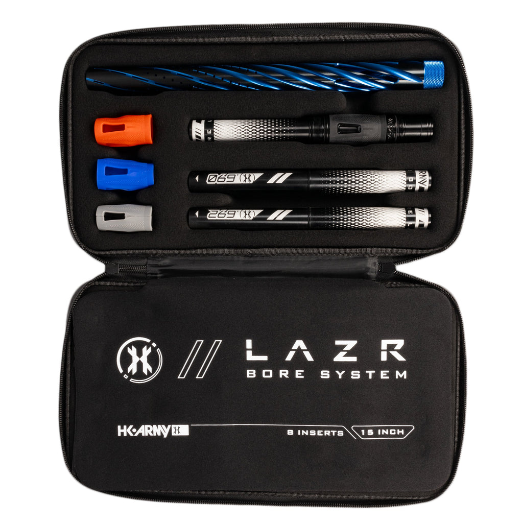 LAZR Elite Orbit Barrel Kit - 15" Dust Blue/Black - Black Inserts - Cocker Threads