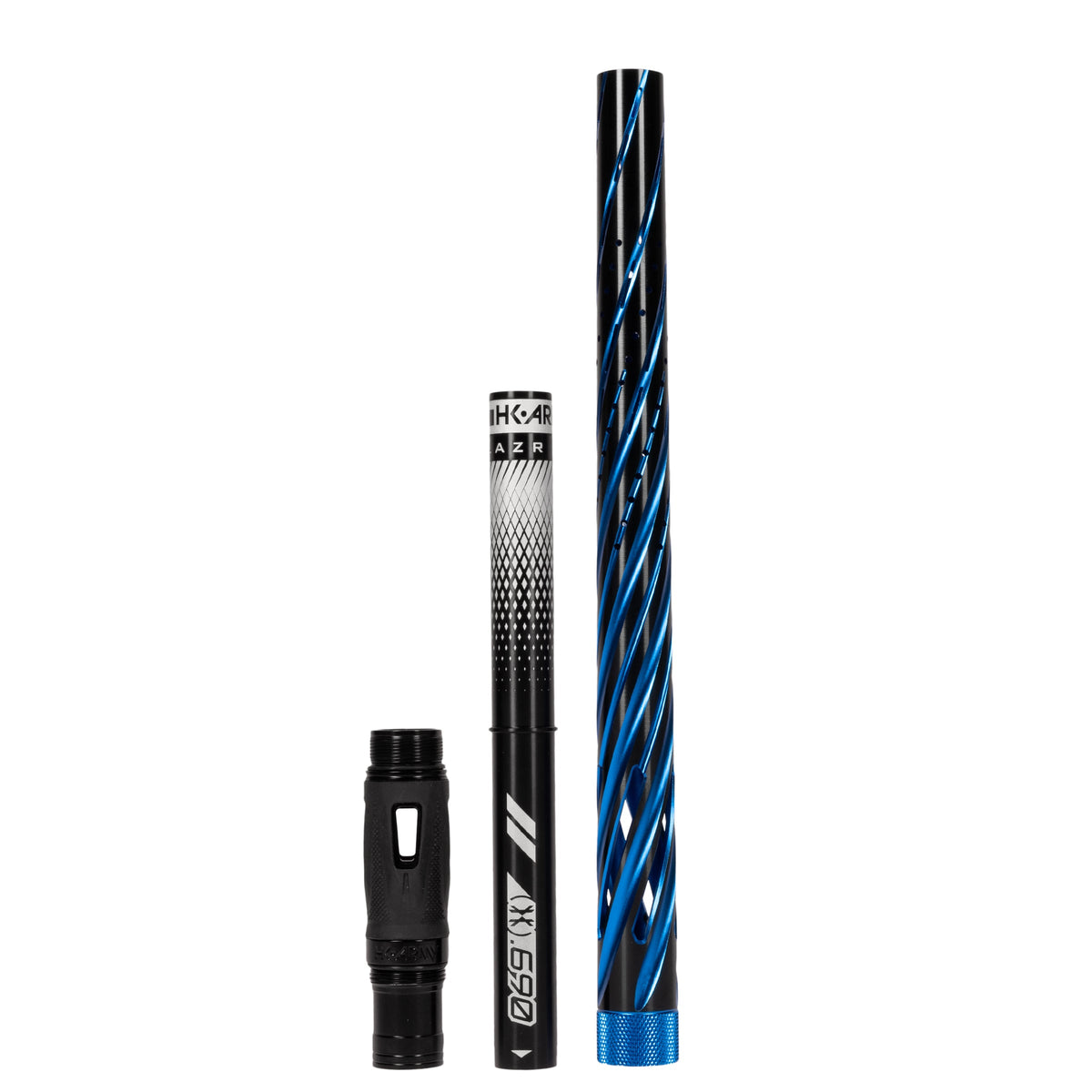 LAZR Elite Orbit Barrel Kit - 15" Dust Blue/Black - Black Inserts - Cocker Threads