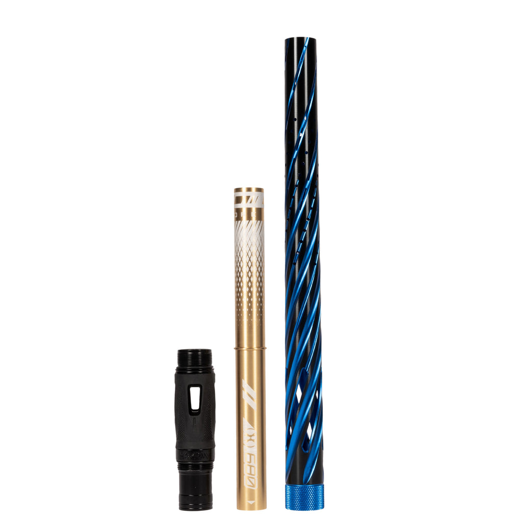 LAZR Elite Orbit Barrel Kit - 15" Dust Blue/Black - Colored Inserts - Cocker Threads