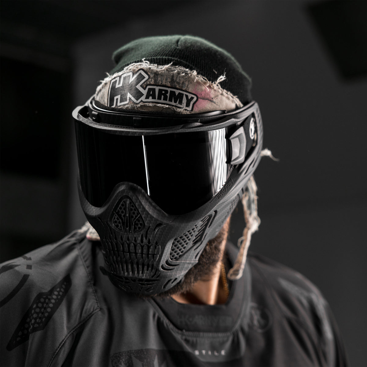 HSTL® Skull Goggle Carbon Fiber w/ Smoke Lens