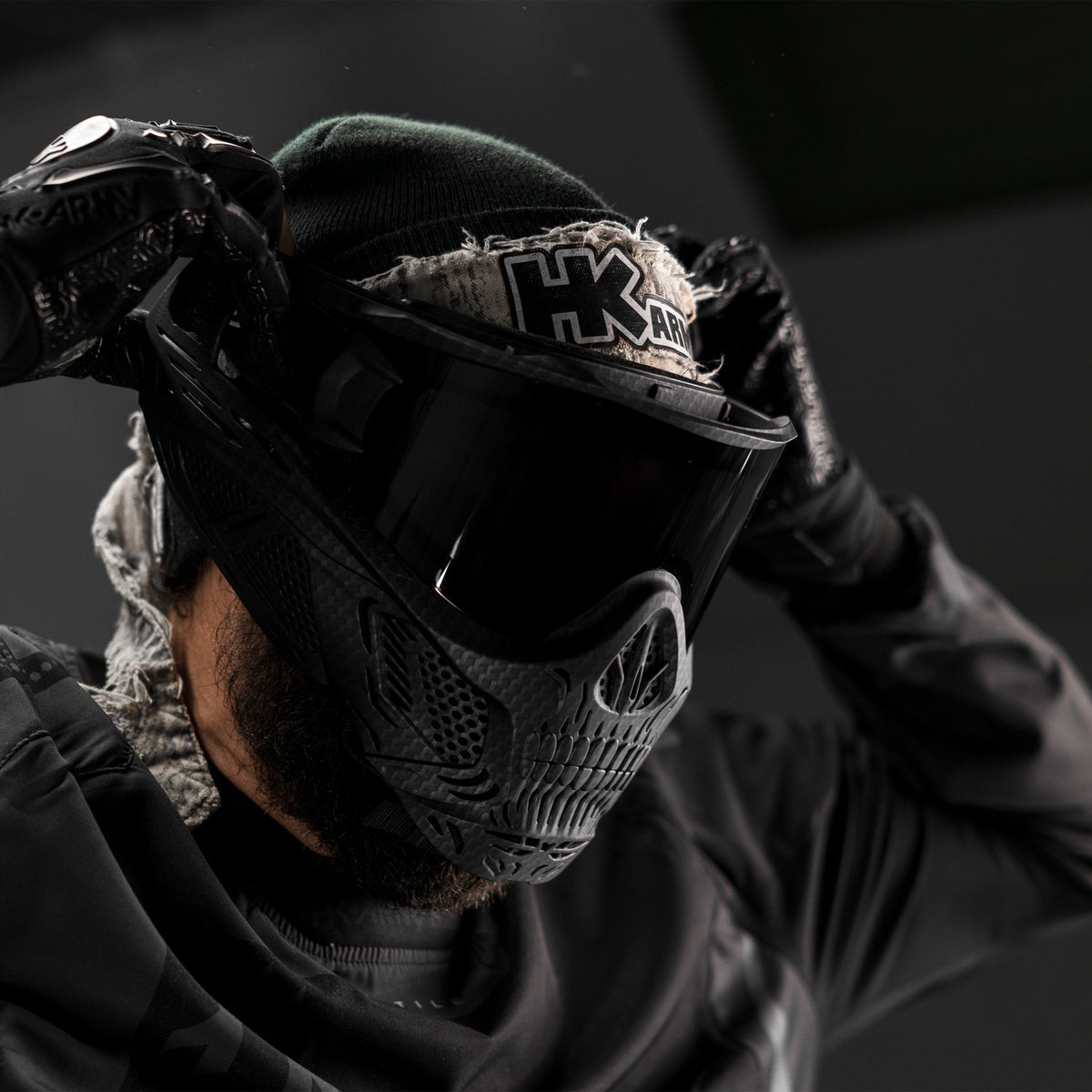 HSTL® Skull Goggle Carbon Fiber w/ Smoke Lens