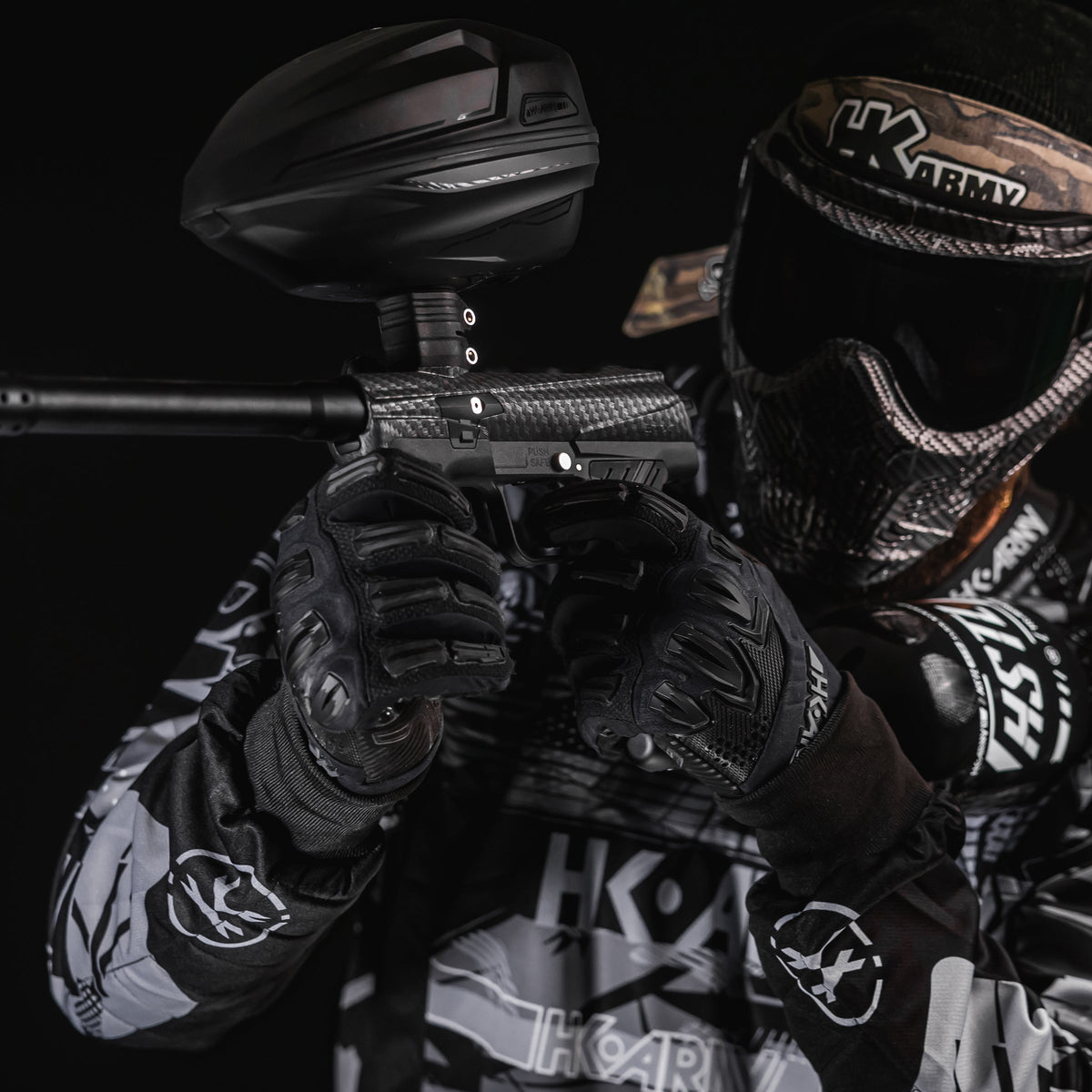HK EMEK Paintball Marker - Carbon Fiber