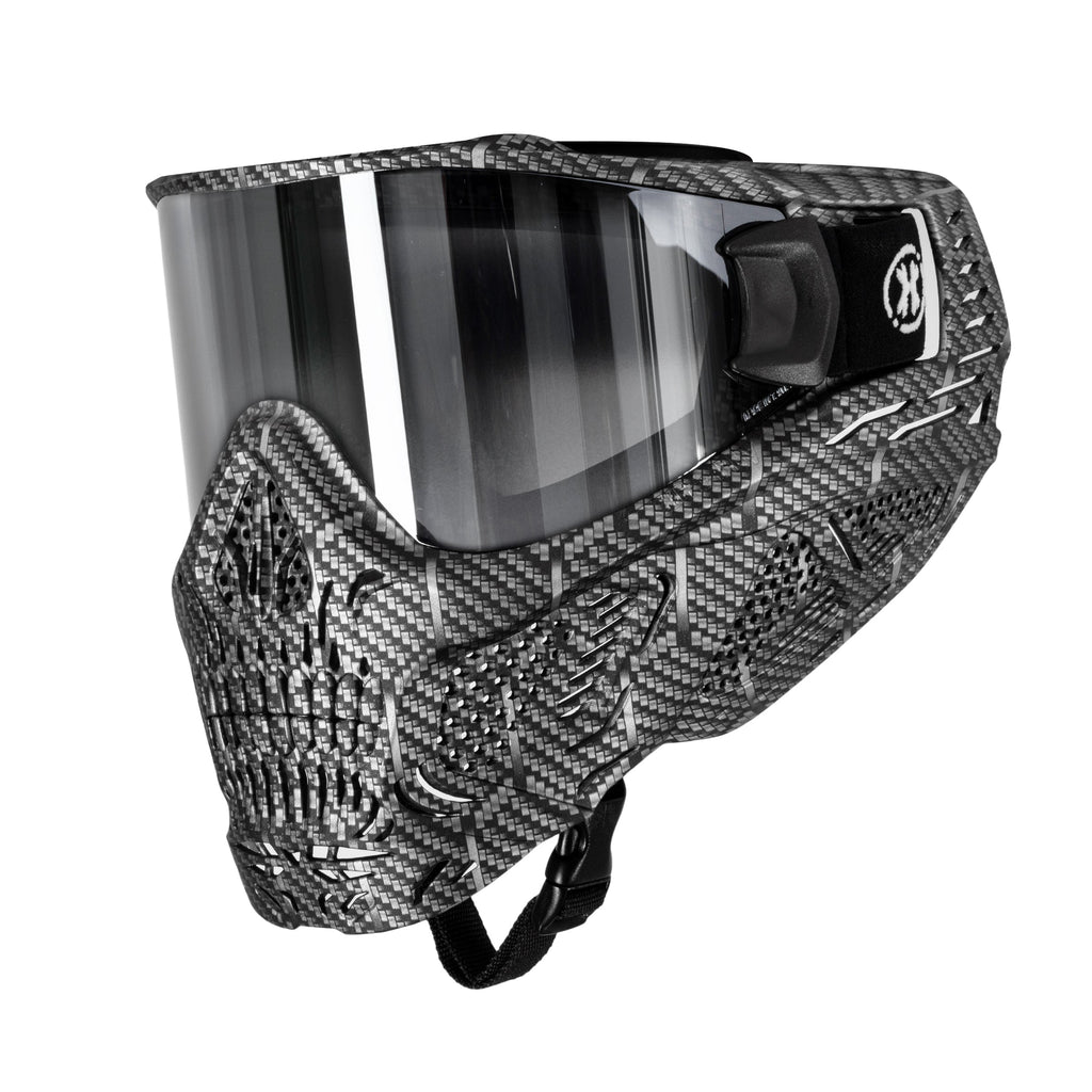 HSTL® Skull Goggle Machine Silver w/ Chrome Lens