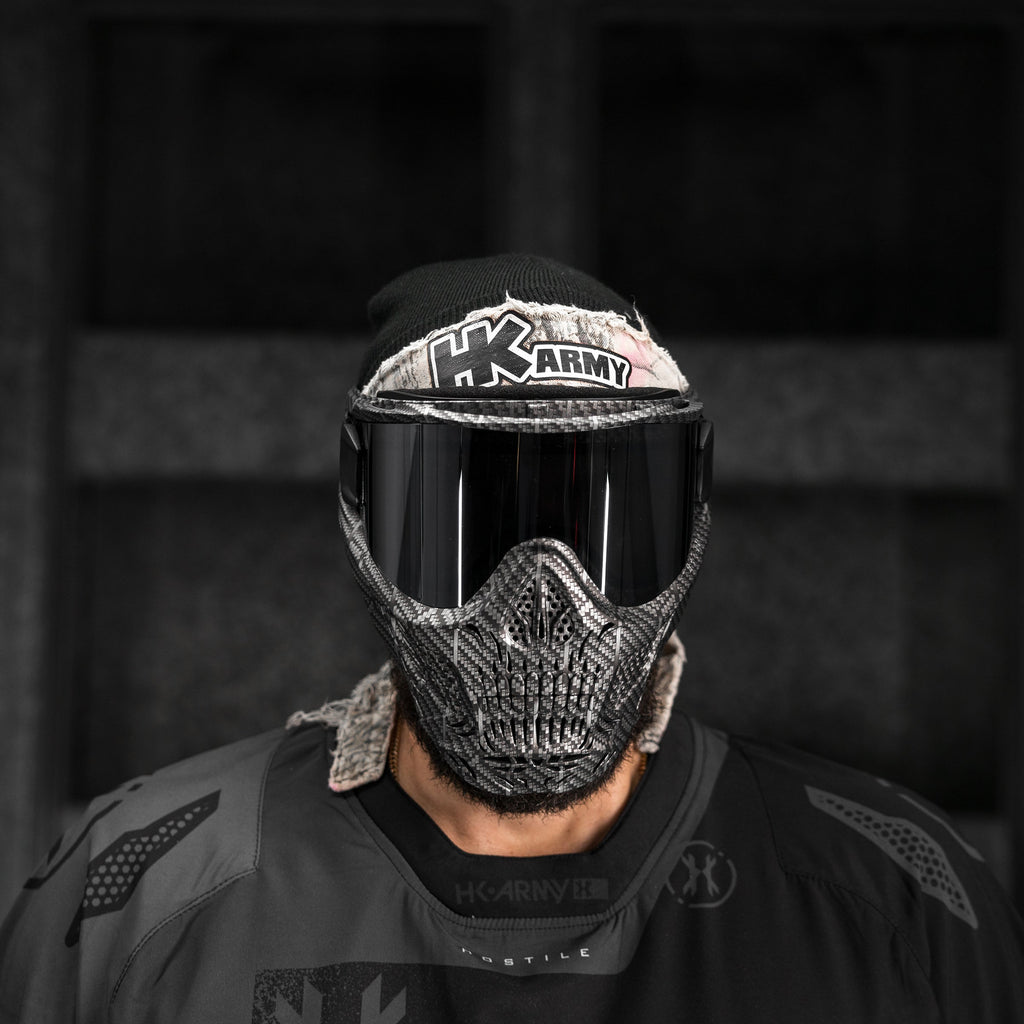 HSTL® Skull Goggle Machine Silver w/ Chrome Lens