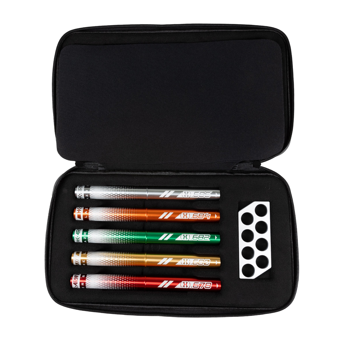 LAZR Elite Fossil Barrel Kit - 15" Red/Black Splash - Colored Inserts - Cocker Threads
