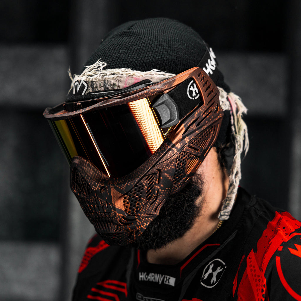 HSTL® Skull Goggle Snake Red w/ Fire Lens