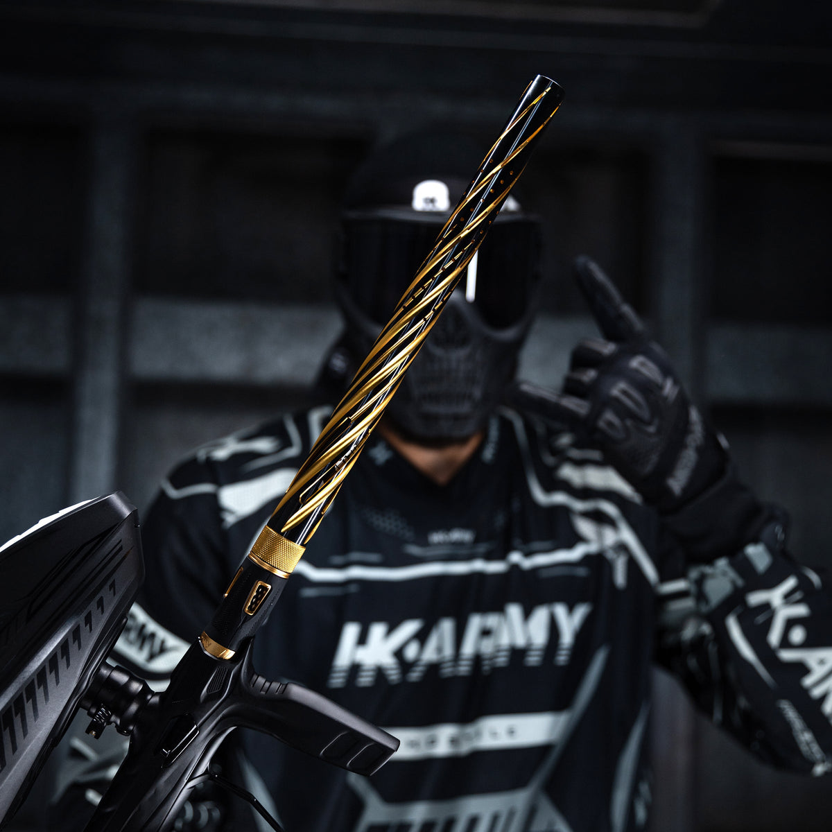 LAZR Elite Orbit Barrel Tip - Dust Gold/Black