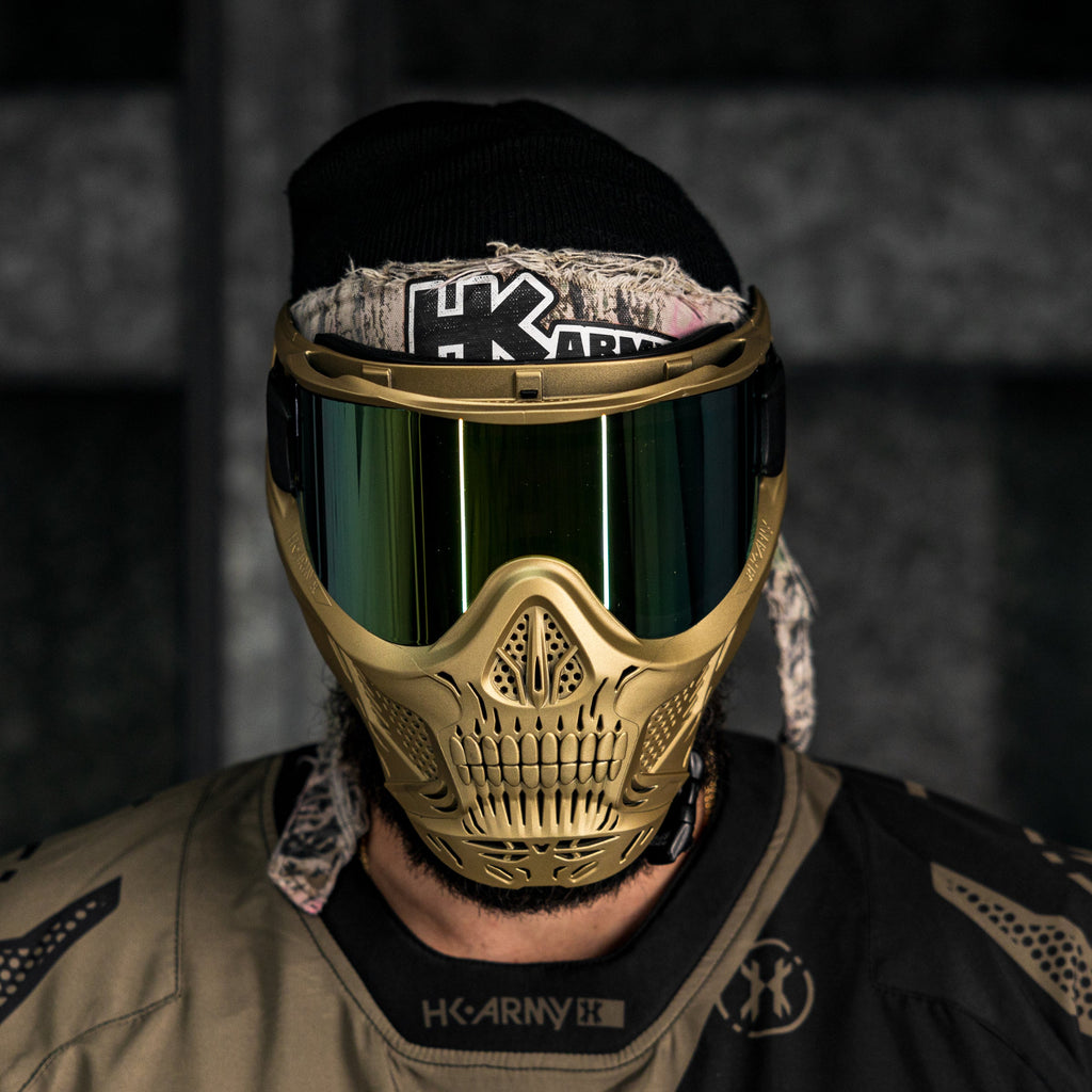 HSTL® Skull Goggle Metallic Gold w/ Gold Lens