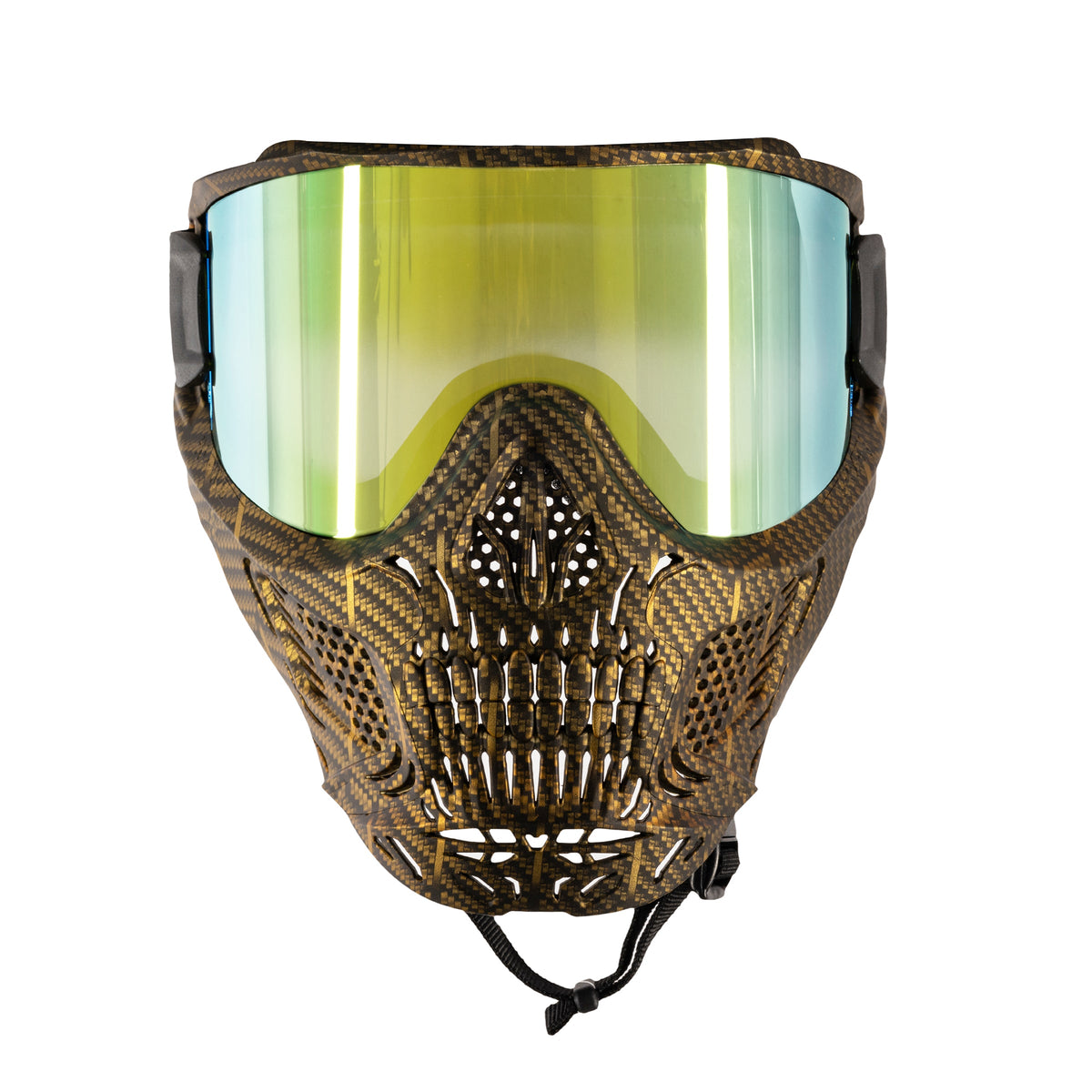 HSTL® Skull Goggle Machine Gold w/ Gold Lens