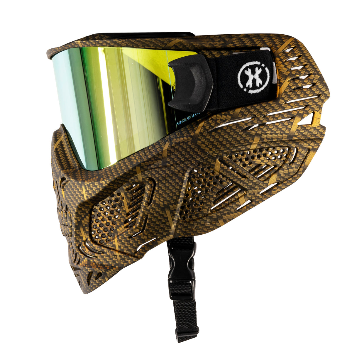 HSTL® Skull Goggle Machine Gold w/ Gold Lens