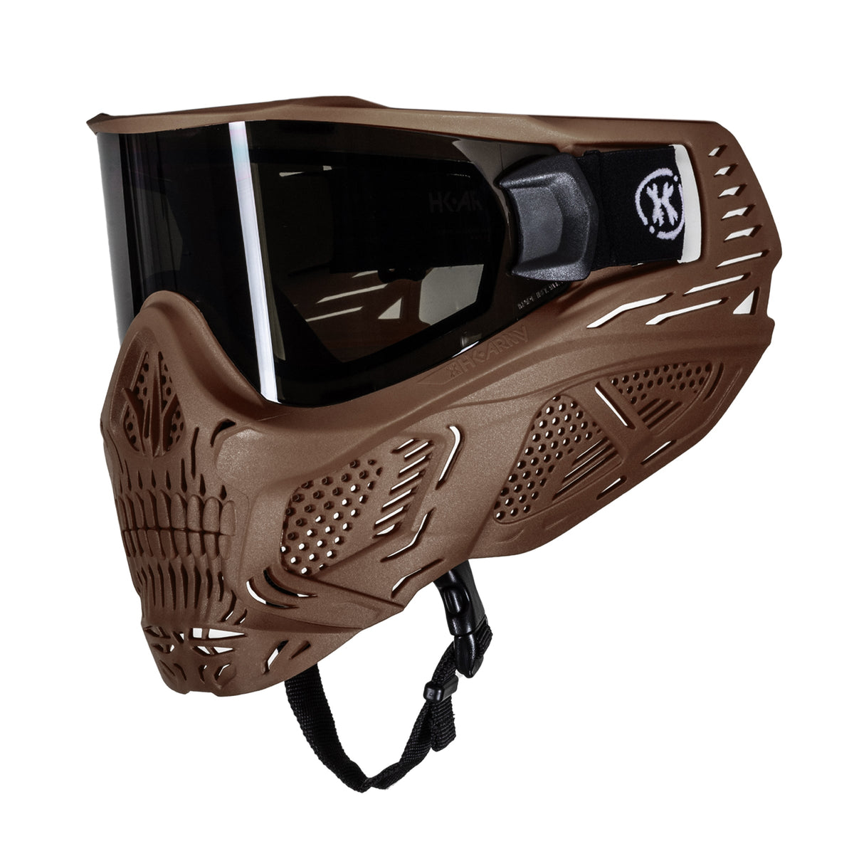 HSTL® Skull Goggle "Grave Digger" - Tan w/ Smoke Lens