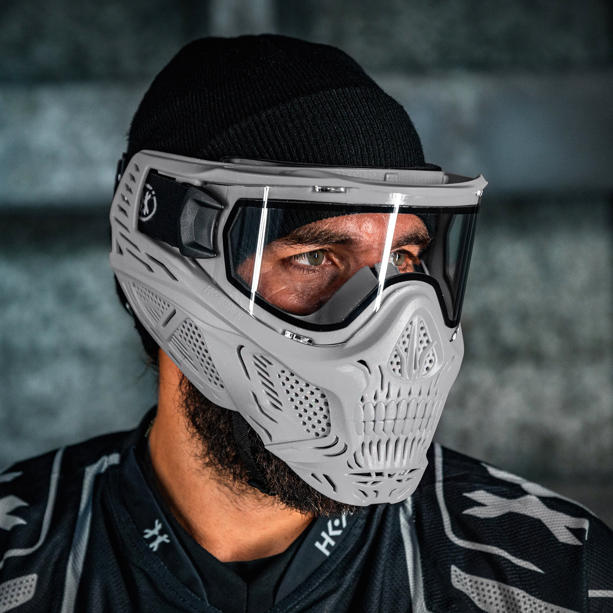 HSTL® Skull Goggle - Grey w/ Clear Lens