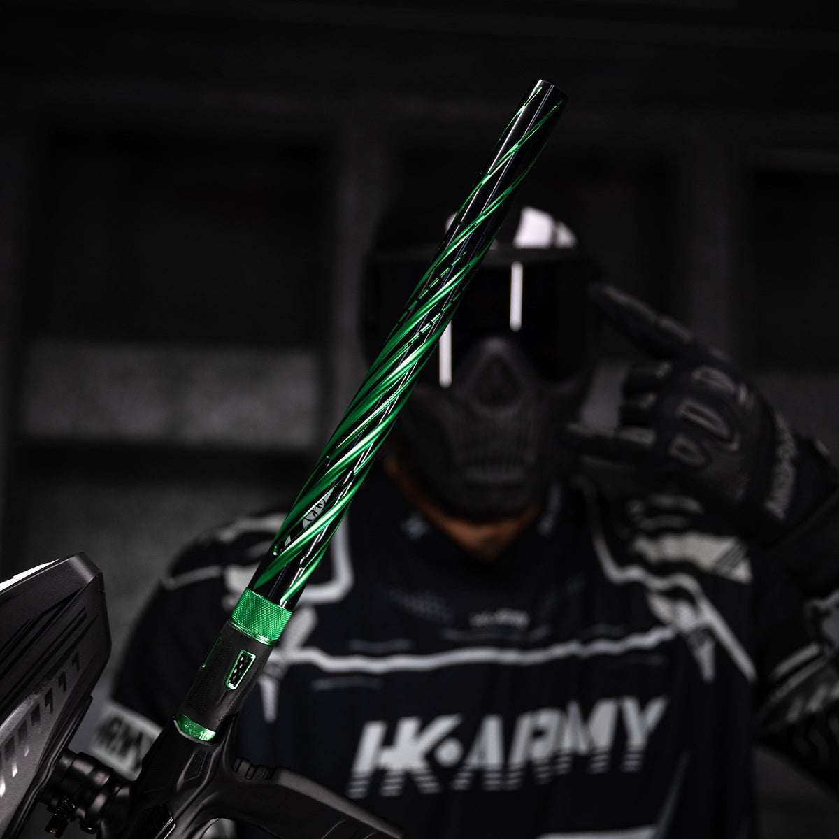 LAZR Elite Orbit Barrel Tip - Dust Green/Black