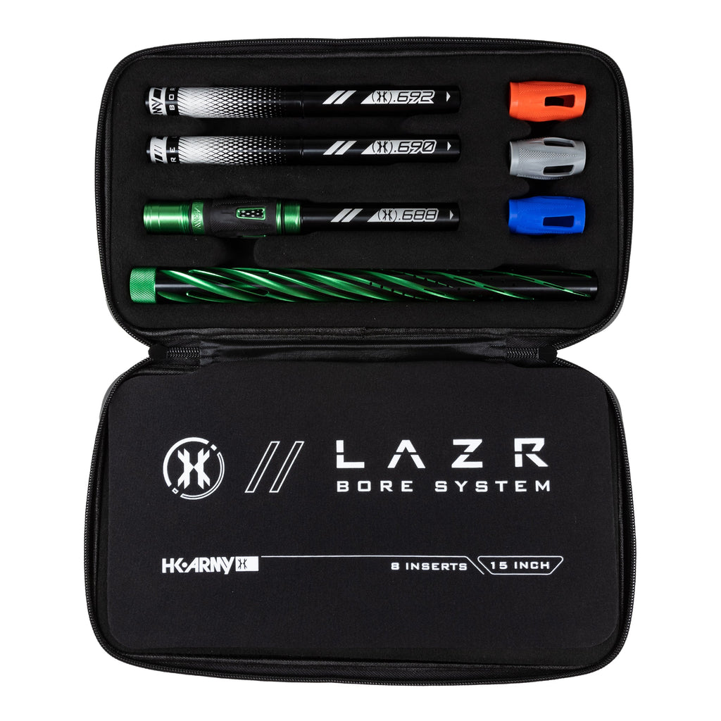 LAZR Elite Orbit Barrel Kit - 15" Dust Green/Black Inserts - Cocker Threads