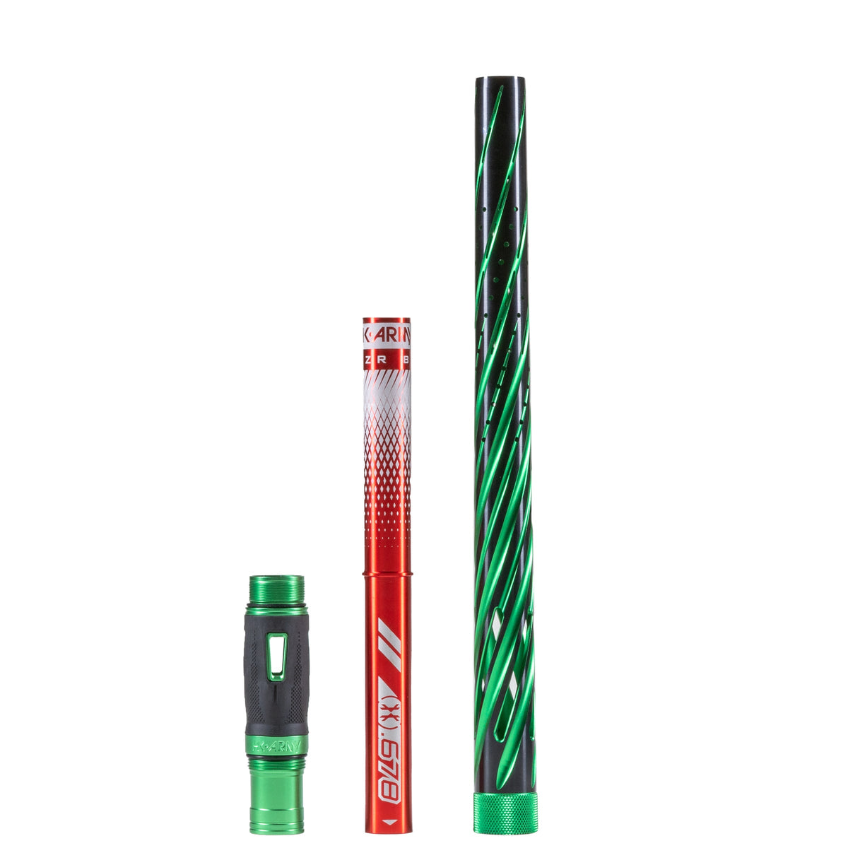 LAZR Elite Orbit Barrel Kit - 15" Dust Green/Colored Inserts - Cocker Threads