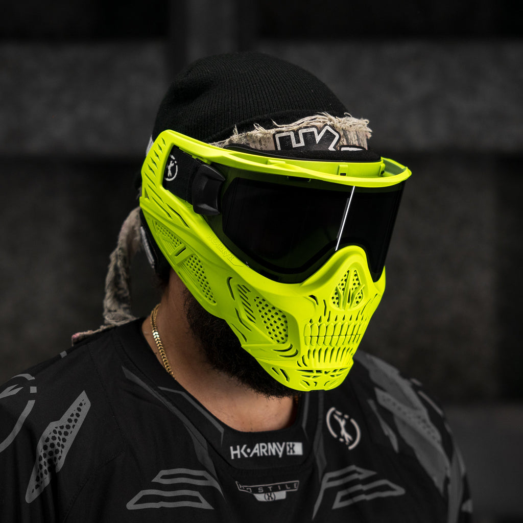 HSTL® Glowball™ Skull Goggle Neon Yellow w/ Smoke Lens