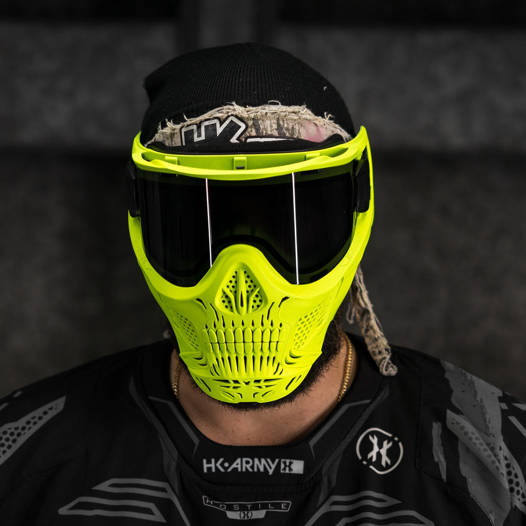 HSTL® Glowball™ Skull Goggle Neon Yellow w/ Smoke Lens