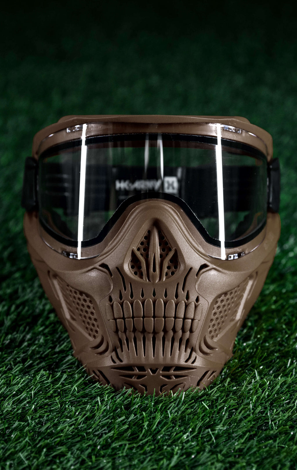 HSTL® Skull Goggle - Tan w/ Clear Lens