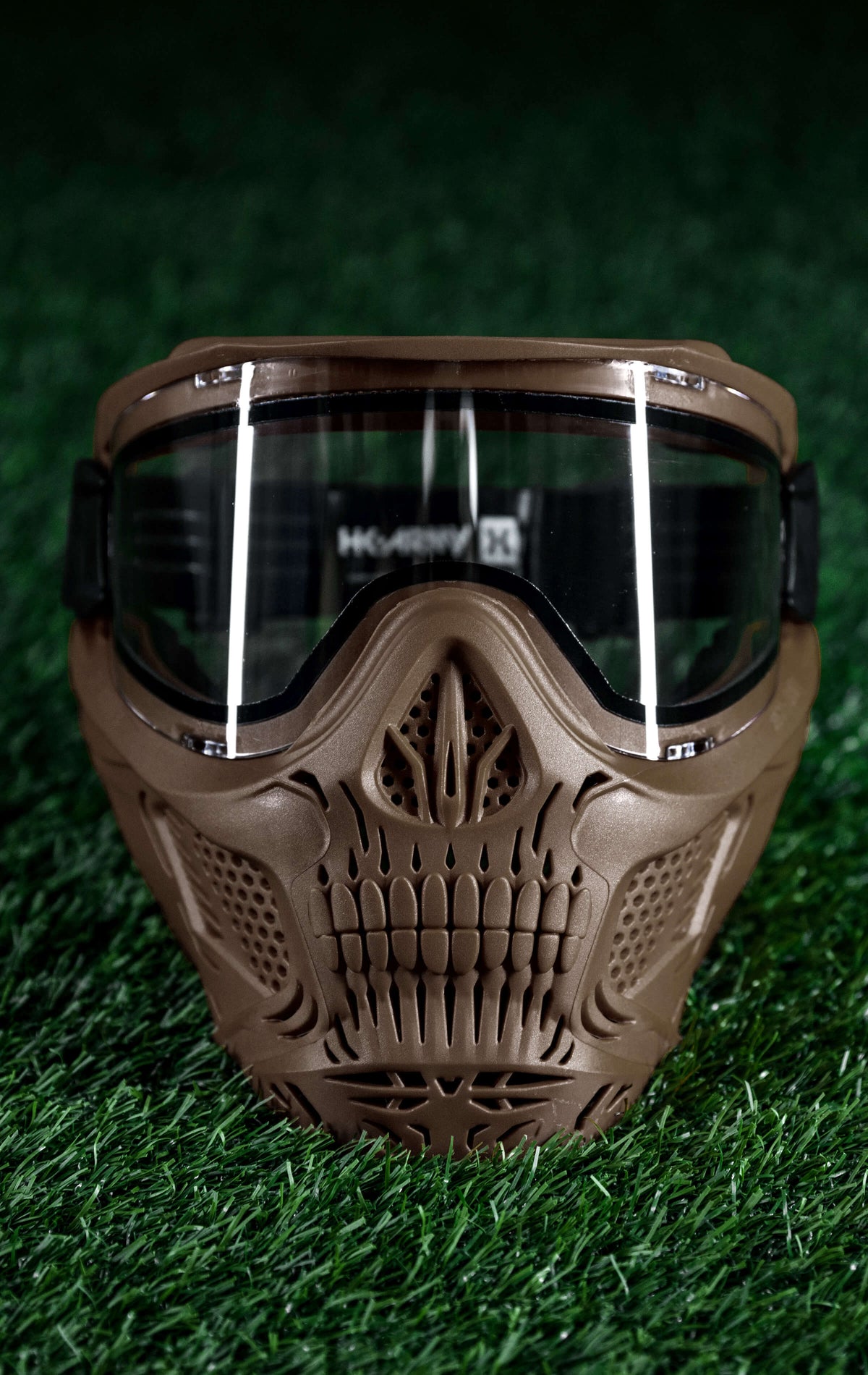 HSTL® Skull Goggle - Tan w/ Clear Lens