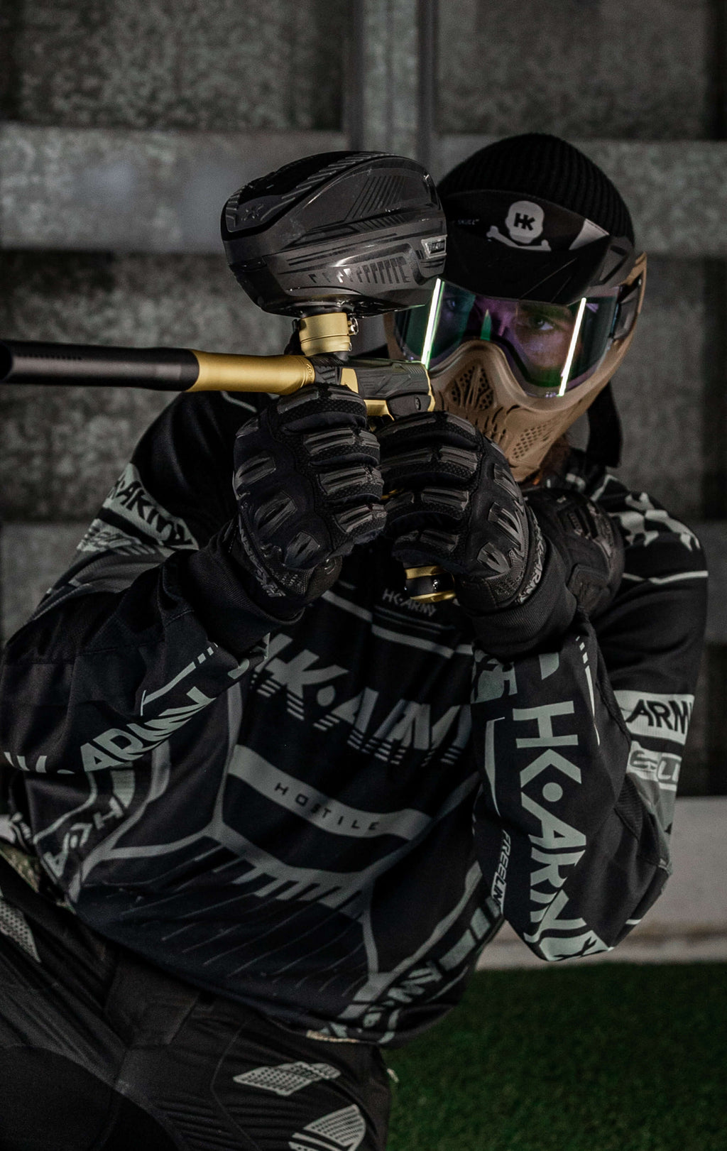 HSTL® Skull Goggle - Tan w/ Clear Lens