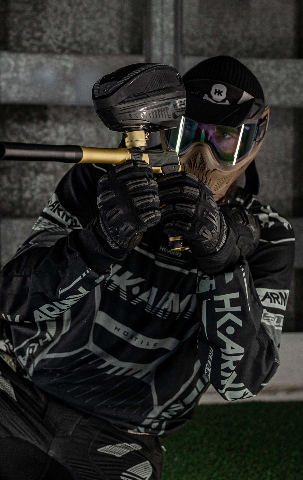 HSTL® Skull Goggle - Tan w/ Clear Lens