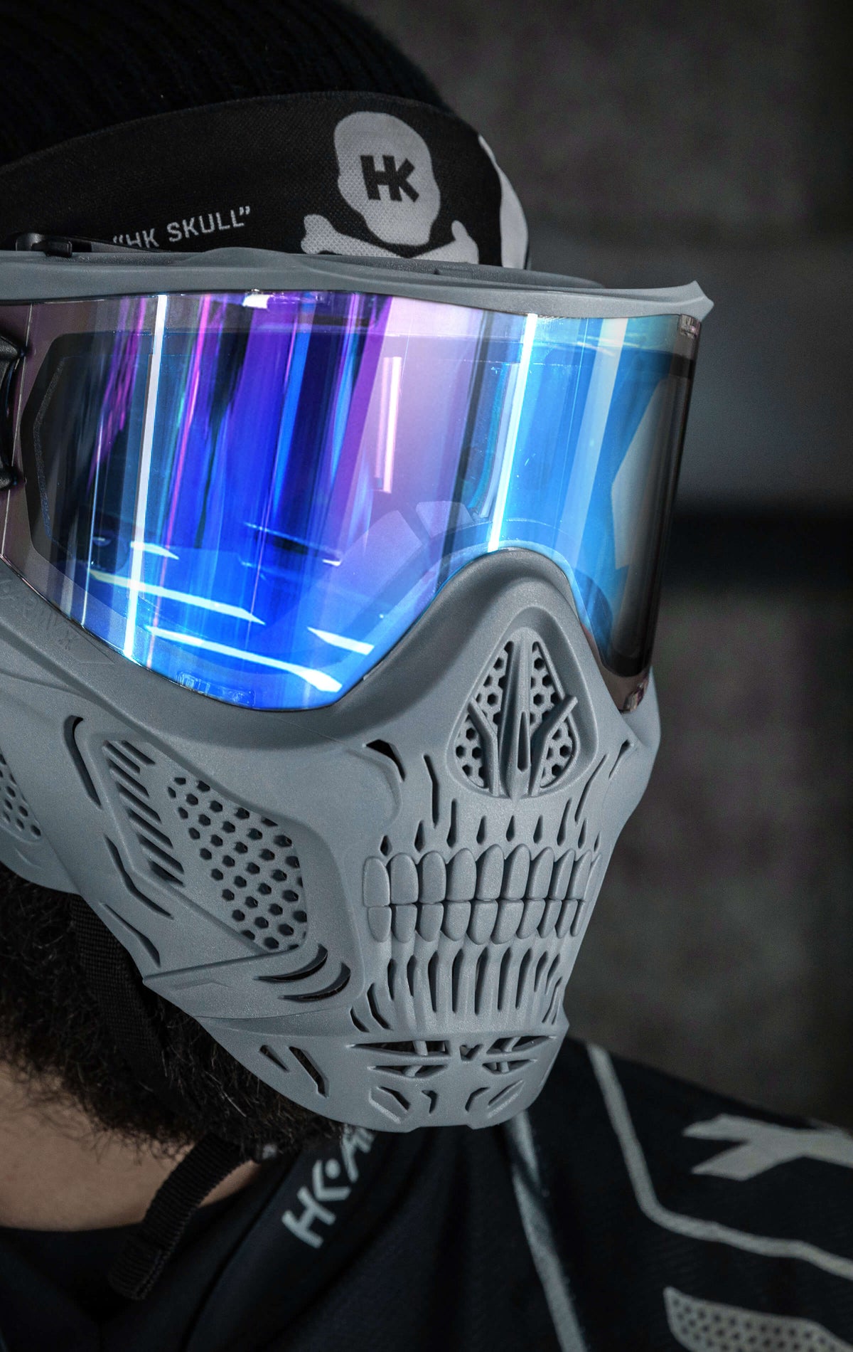 HSTL® Skull Goggle "Crypt" - Grey w/ Ice Lens