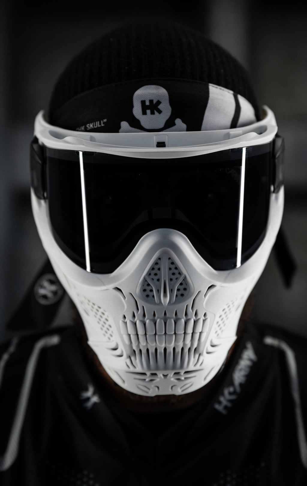 HSTL® Skull Goggle "Ghost" - White w/ Smoke Lens