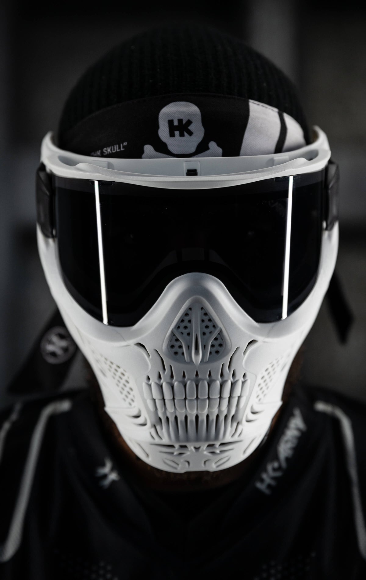 HSTL® Skull Goggle "Ghost" - White w/ Smoke Lens