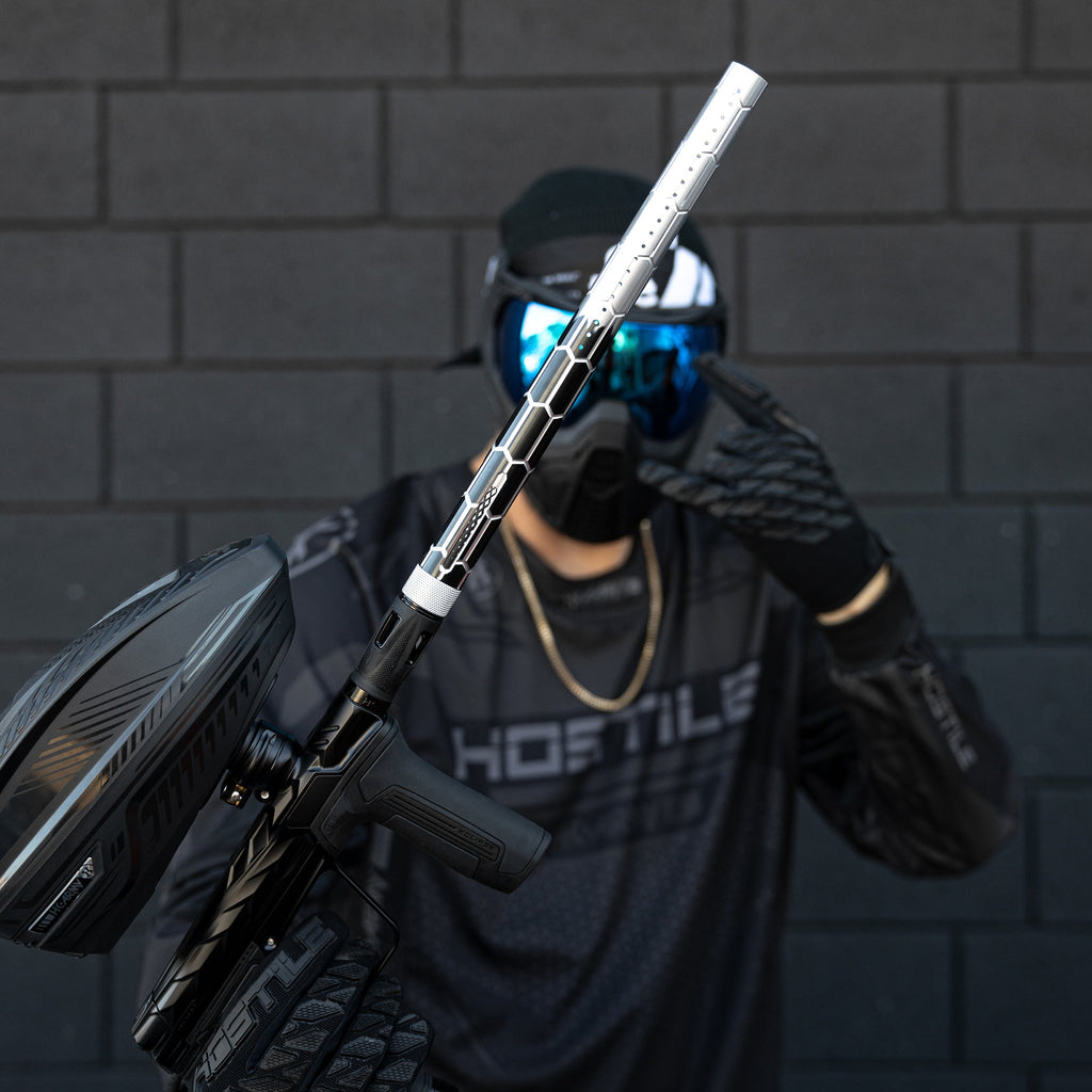 LAZR Elite Nexus Barrel Kit - 15" Black/Silver Fade - Colored Inserts - Cocker Threads