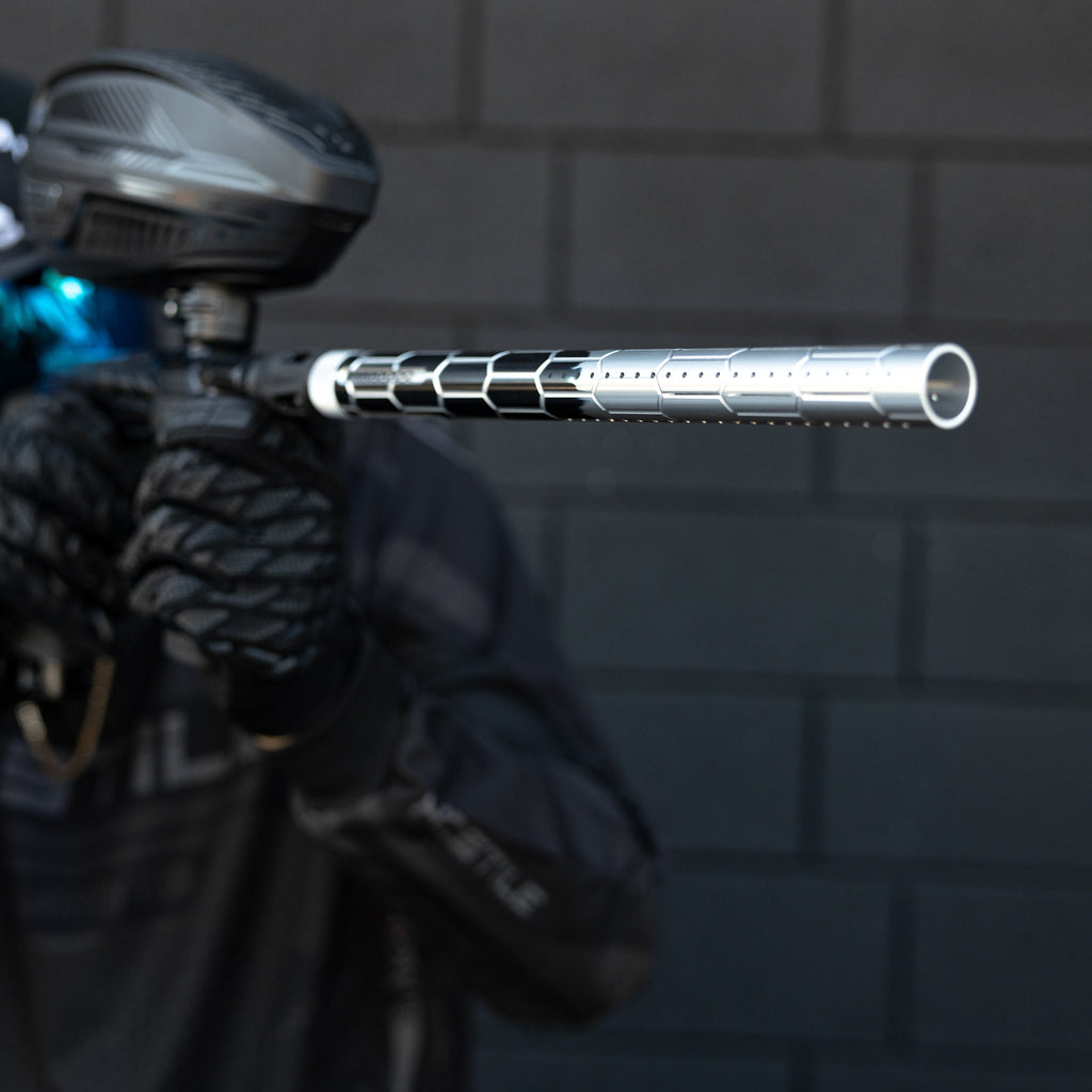 LAZR Elite Nexus Barrel Kit - 15" Black/Silver Fade - Colored Inserts - Cocker Threads