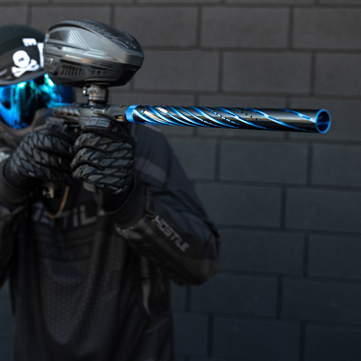 LAZR Elite Orbit Barrel Kit - 15" Dust Blue/Black - Black Inserts - Cocker Threads