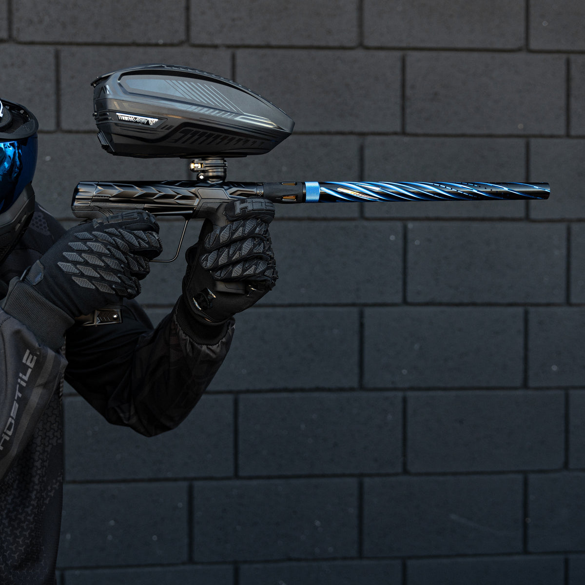 LAZR Elite Orbit Barrel Kit - 15" Dust Blue/Black - Black Inserts - Cocker Threads