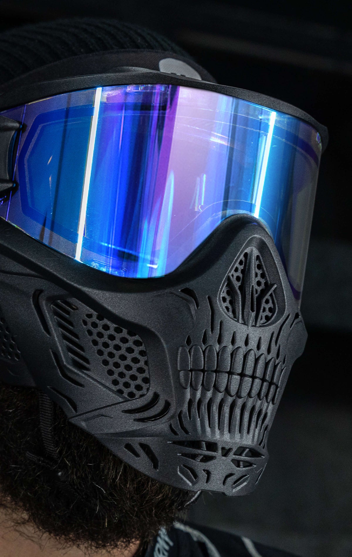 HSTL® Skull Goggle "Reaper" - Black w/ Ice Lens