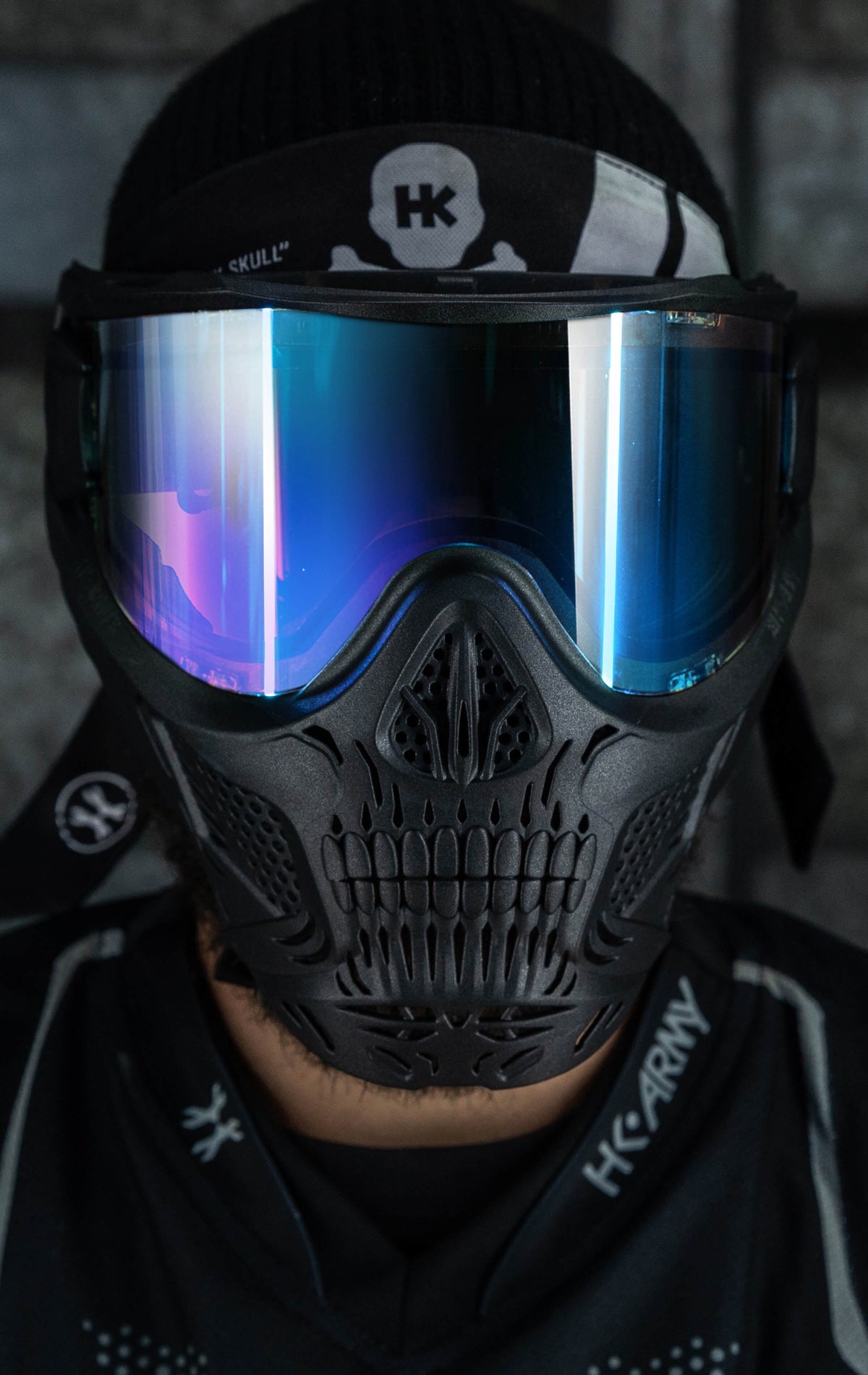 HSTL® Skull Goggle "Reaper" - Black w/ Ice Lens