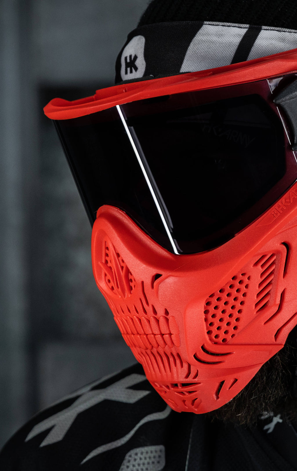 HSTL® Skull Goggle "Sinner" - Red w/ Smoke Lens