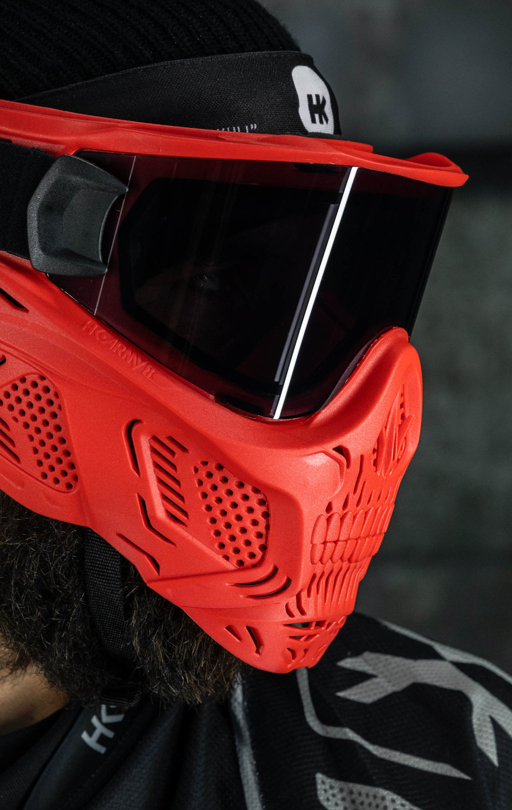HSTL® Skull Goggle "Sinner" - Red w/ Smoke Lens